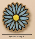 Handmade Ceramic Daisy Coasters | Floral Stoneware