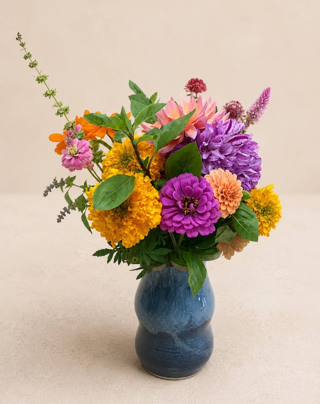 Handmade Ceramic Flower Frog for Floral Arrangements Vase