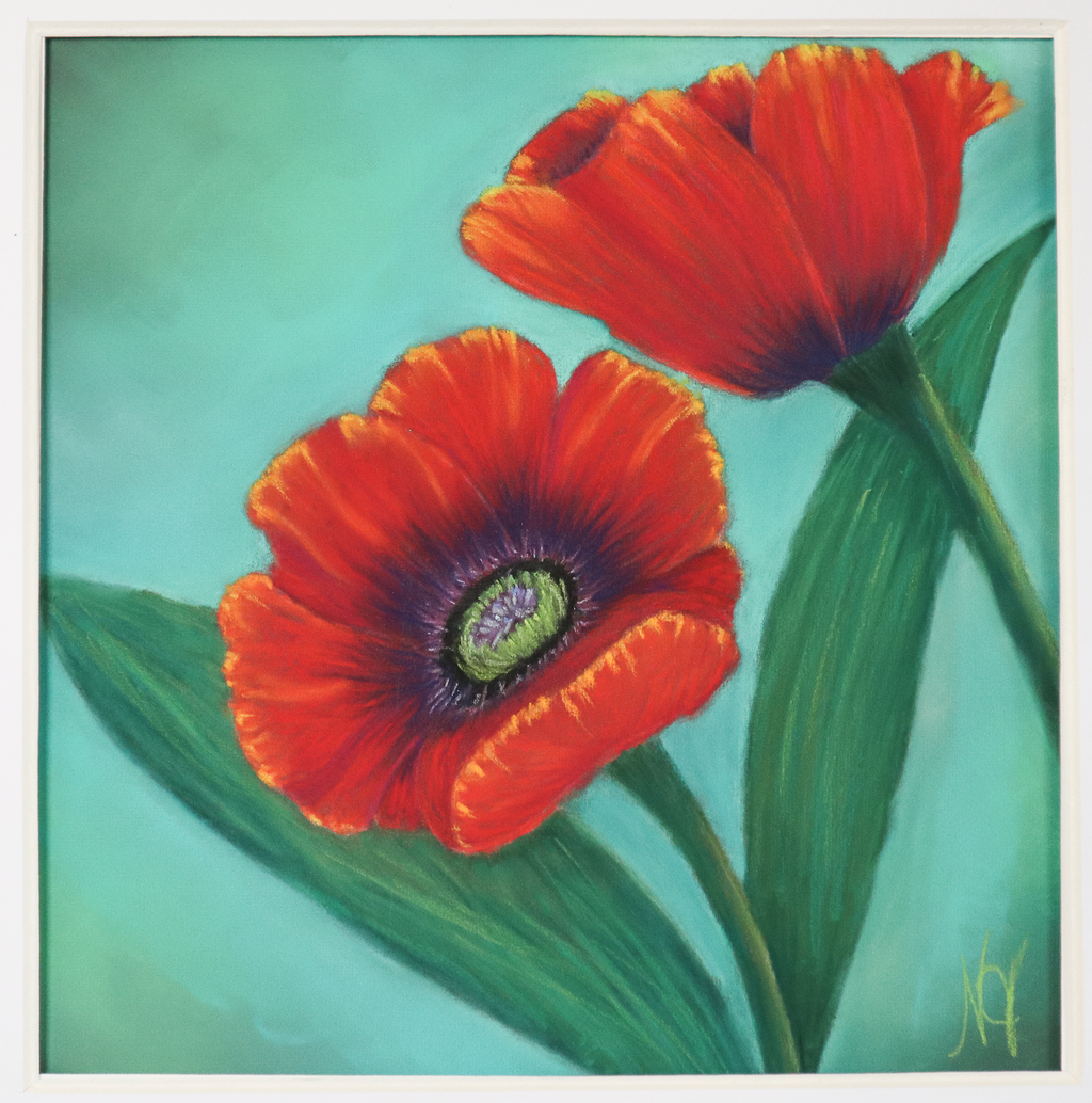 Red Poppies - Reproduction of Soft Pastel Original