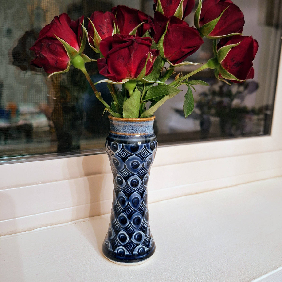 Small Amphora Vase w/full pattern Made to order pottery